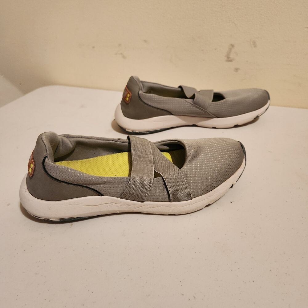 Ryka Women's Sz 9 Endless Mary Janes Flat Grey Casual Comfort Shoes